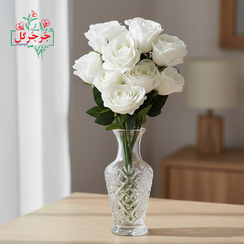 شاخه گل رز بسته 9 عددی