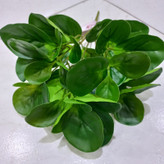 گل مصنوعی مدل بوته برگ قاشقی چرمی کد M-1052